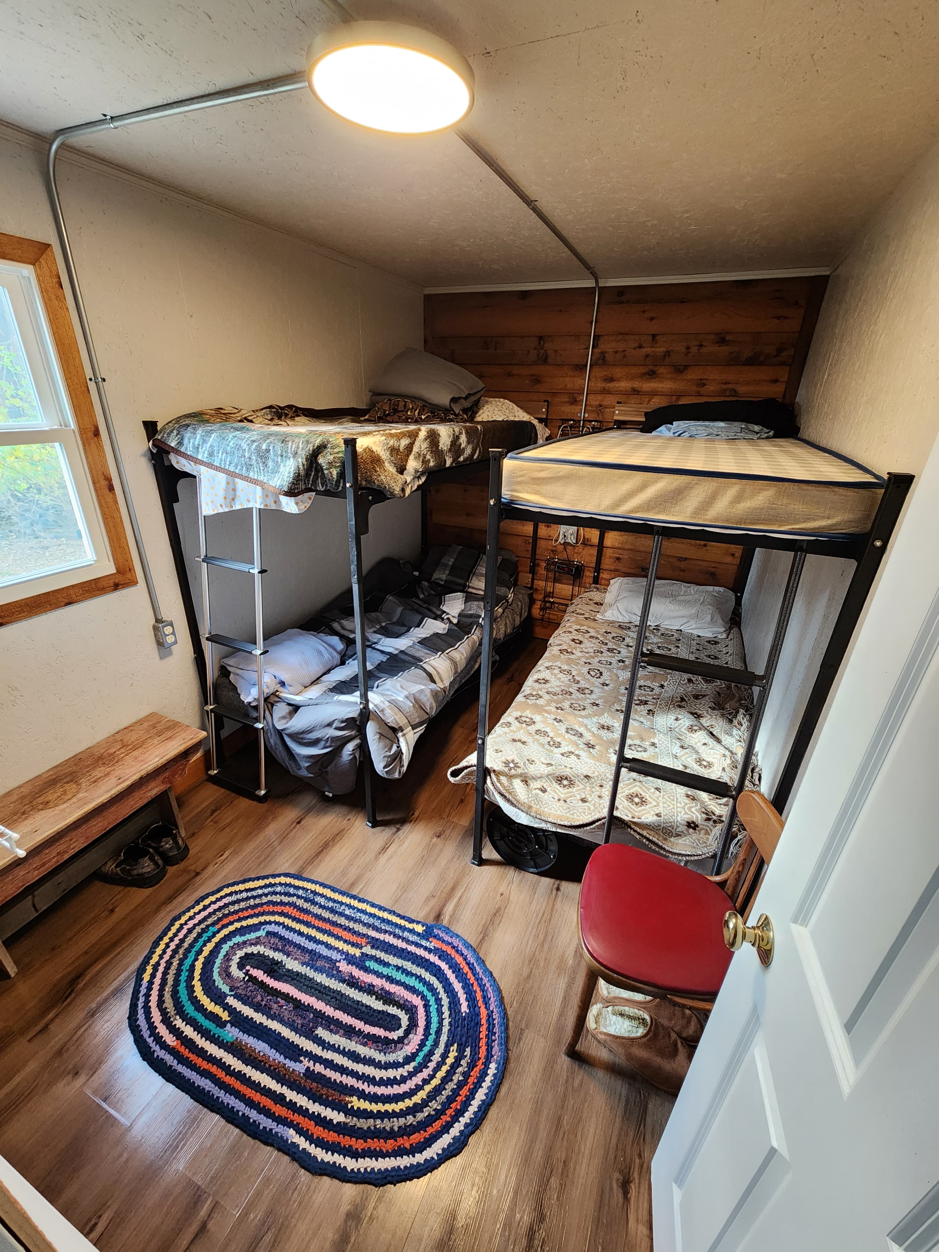 40' High Cube bunk room interior