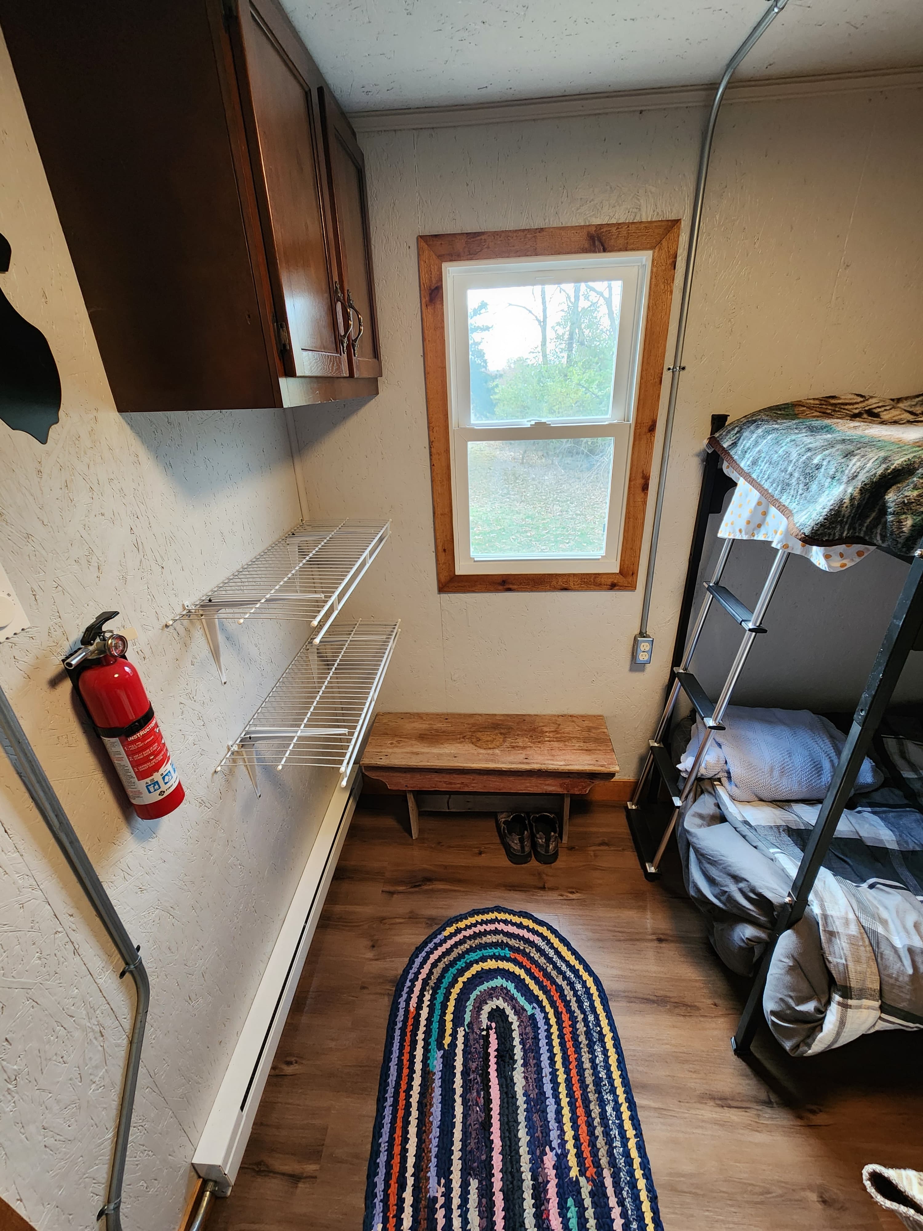 40' High Cube bunk storage interior